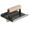 Rayador de Acero Reforzado - Manual - Mango de Madera - 6" x 6" - 1/2"Radio - 1/2"Profundidad - Kraft Tool®
